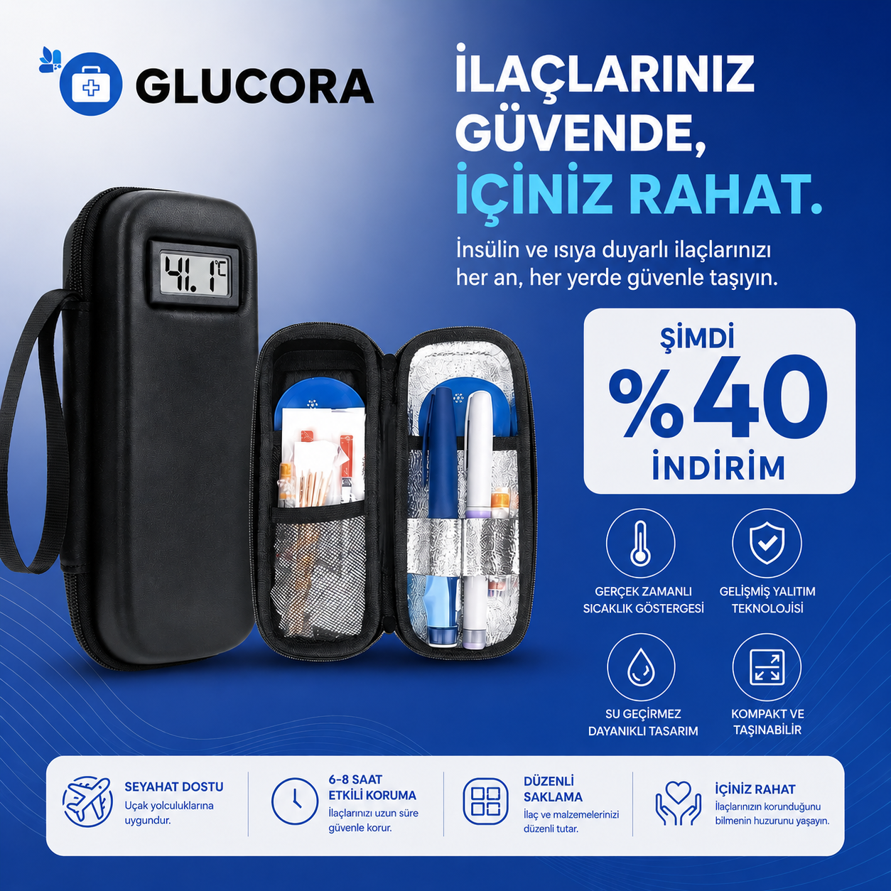 Glucora™ - İlaç Koruma Çantası